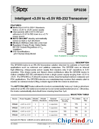 Datasheet SP3223 manufacturer Sipex